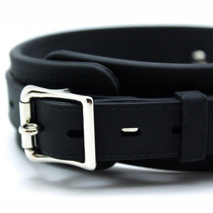 Siliconen collar met hondenriem - Erotiekvoordeel.nl