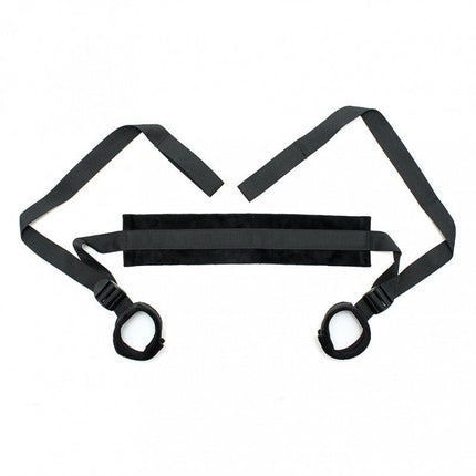 Soft Bondage Fixatieband met Voetboeien - zwart - Erotiekvoordeel.nl