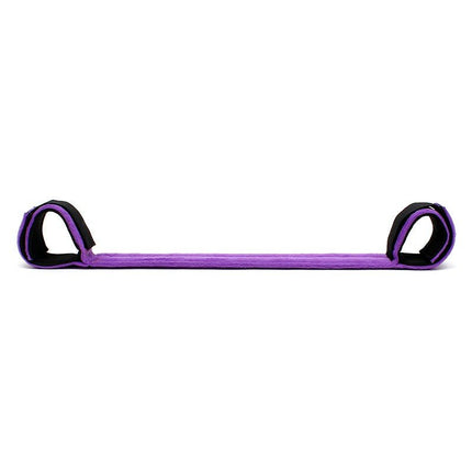 Spreader Bar | spreidstang met twee boeien - zwart - Erotiekvoordeel.nl