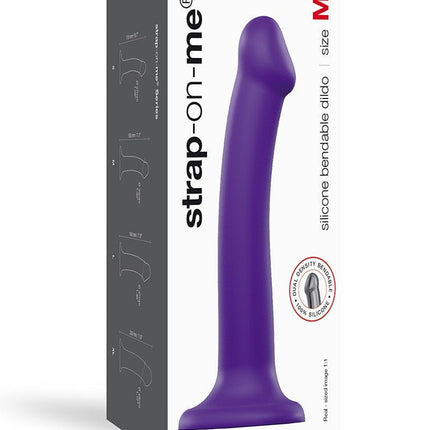 Strap-On-Me Semi-Realistische Dildo met zuignap - paars - Erotiekvoordeel.nl
