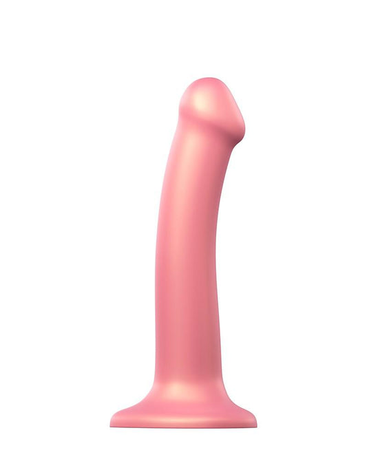 Strap-On-Me Semi-Realistische Mono Density Dildo Metallic Roze - Erotiekvoordeel.nl