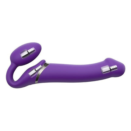 Strap-On-Me Vibrerende Strapless Strapon | Voorbinddildo met 3 motoren - paars - Erotiekvoordeel.nl