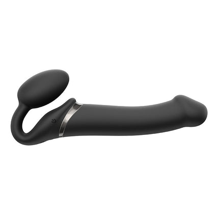 Strap-On-Me Vibrerende Strapless Strapon | Voorbinddildo met 3 motoren - zwart - Erotiekvoordeel.nl