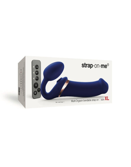 Strap-On-Me Vibrerende Strapless Voorbinddildo met luchtdruk stimulatie - paars-Erotiekvoordeel.nl