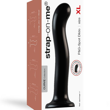 Strap-on-Me G-spot en P-spot Dildo - zwart - Erotiekvoordeel.nl