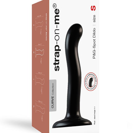 Strap-on-Me G-spot en P-spot Dildo - zwart - Erotiekvoordeel.nl