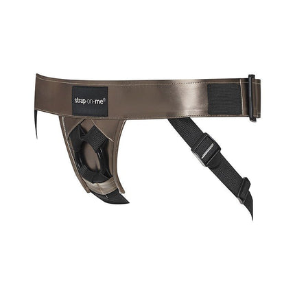Strap-on-Me Pegging Harnas PVC Leatherette Curious - bronskleurig - Erotiekvoordeel.nl