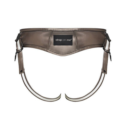 Strap-on-Me Pegging Harnas PVC Leatherette Desirous - bronskleurig - Erotiekvoordeel.nl