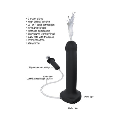 Strap-on-me Dildo met spuit mogelijkheid - huidskleur - Erotiekvoordeel.nl
