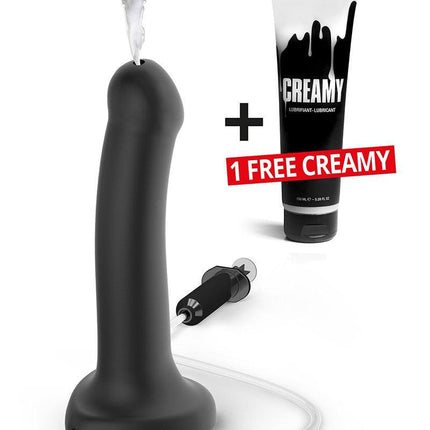 Strap-on-me Dildo met spuit mogelijkheid - zwart - Erotiekvoordeel.nl