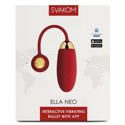 Svakom Connexion Series Ella Neo App Controlled ergonomische bullet vibrator - Erotiekvoordeel.nl