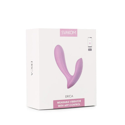 Svakom Erica - Draagbare Vibrator Met App Control - Twee Motoren - Lichtroze-Erotiekvoordeel.nl