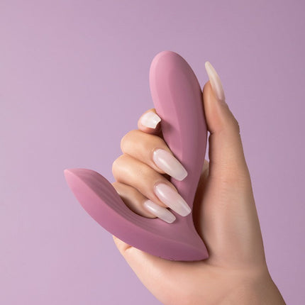 Svakom Erica - Draagbare Vibrator Met App Control - Twee Motoren - Lichtroze-Erotiekvoordeel.nl