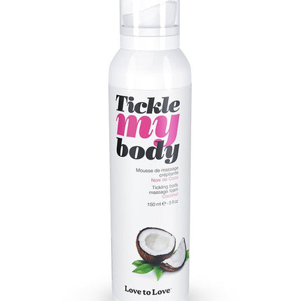 Tickle my body Massagemousse - Coconut - Erotiekvoordeel.nl