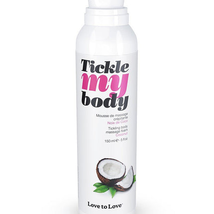 Tickle my body Massagemousse - Coconut - Erotiekvoordeel.nl