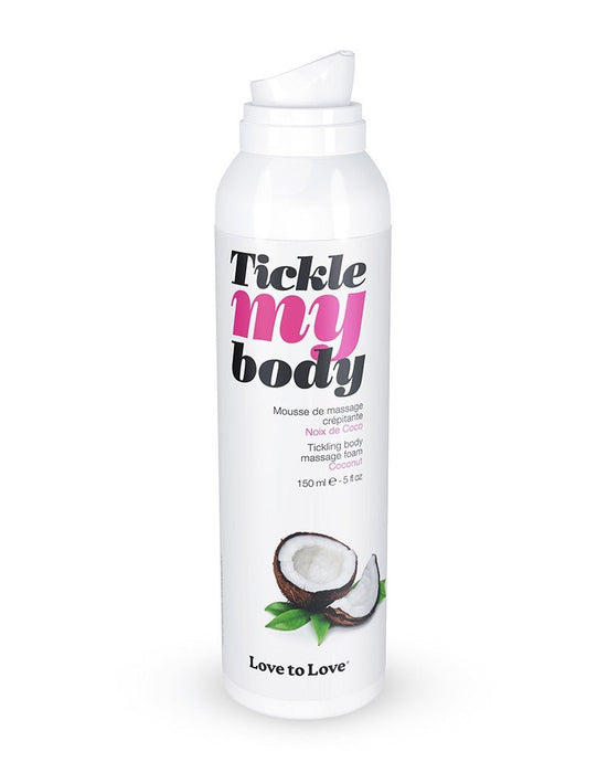 Tickle my body Massagemousse - Coconut - Erotiekvoordeel.nl