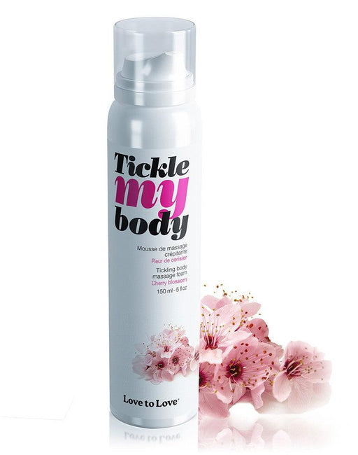 Tickle my body Massagemousse - Kersenbloesem - Erotiekvoordeel.nl