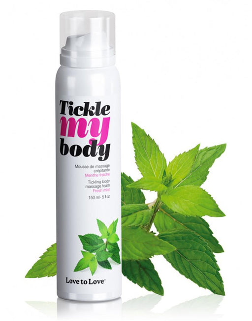 Tickle my body Massagemousse - Mint - Erotiekvoordeel.nl