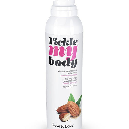 Tickle my body Massagemousse - Sweet Almond - Erotiekvoordeel.nl