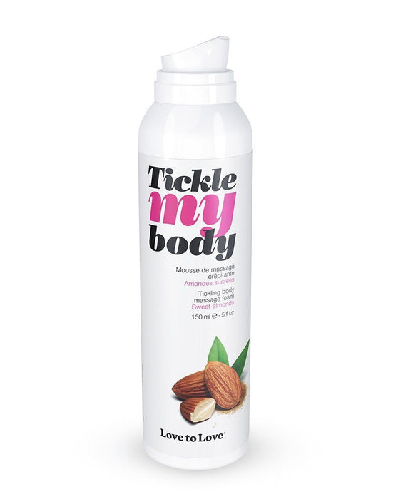 Tickle my body Massagemousse - Sweet Almond - Erotiekvoordeel.nl