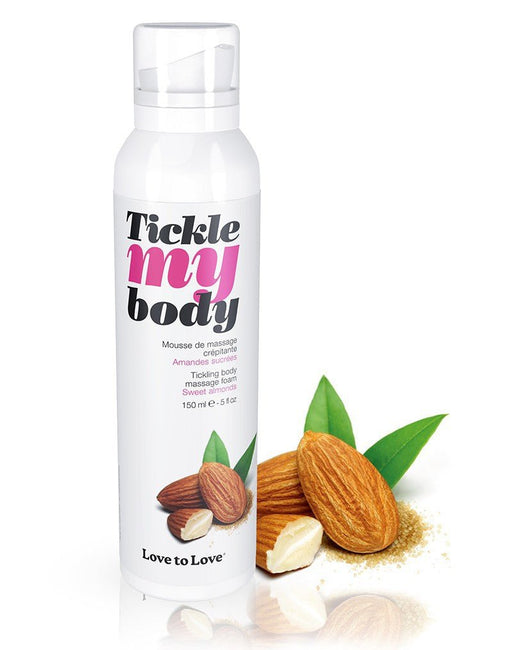 Tickle my body Massagemousse - Sweet Almond - Erotiekvoordeel.nl