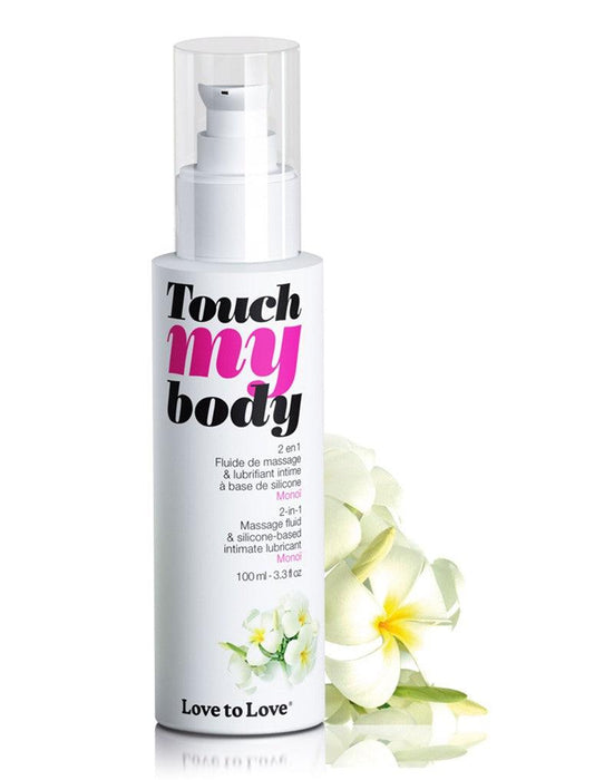 Touch my Body - Glijmiddel en massageolie in 1 - Gardenia - Erotiekvoordeel.nl