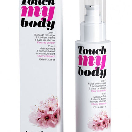 Touch my Body - Glijmiddel en massageolie in 1 - Kersenbloesem - Erotiekvoordeel.nl