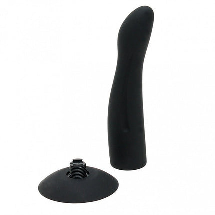 Verwisselbare dildo met zuignap voor strap-on en voorbind harnasjes