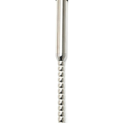 Vibrerende geribbelde dilator / sound / plasbuis plug RVS - Erotiekvoordeel.nl
