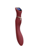 Viotec Chance - Vibrator - G Spot Vibrator - G Spot Massager met LCD Scherm - Goud en Wijnrood - Luxueus Zacht Siliconen-Erotiekvoordeel.nl
