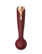 Viotec Firelick - Vibrator - Mini Vibrator - Wand Vibrator - Goud en Wijnrood - Luxueus Zacht Siliconen-Erotiekvoordeel.nl