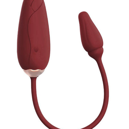 Viotec Flora - Vibrator - Draagbare Vibrator met Appbediening - Wijnrood - Om Te Dragen in je Slip-Erotiekvoordeel.nl