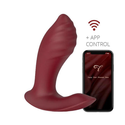 Viotec Loyte - Vibrator - Prostaat Vibrator met Appbediening - Wijnrood - Diepe Intense Sensaties-Erotiekvoordeel.nl