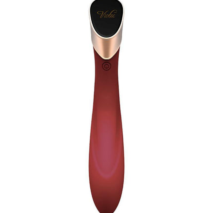 Viotec Manto - Vibrator - G Spot Vibrator - Goud en Wijnrood - Luxueus Zacht Siliconen-Erotiekvoordeel.nl