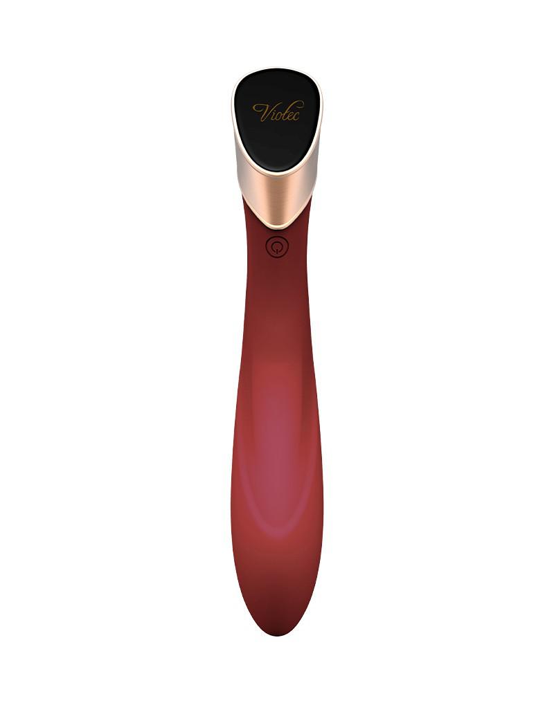 Viotec Manto - Vibrator - G Spot Vibrator - Goud en Wijnrood - Luxueus Zacht Siliconen-Erotiekvoordeel.nl