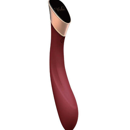 Viotec Manto - Vibrator - G Spot Vibrator - Goud en Wijnrood - Luxueus Zacht Siliconen-Erotiekvoordeel.nl