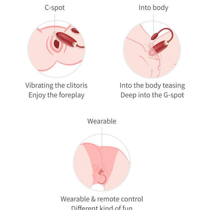 Viotec Oliver Pro - Vibrator - Draagbare Vibrator met Appbediening - Goud en Wijnrood - Om Te Dragen in je Slip-Erotiekvoordeel.nl