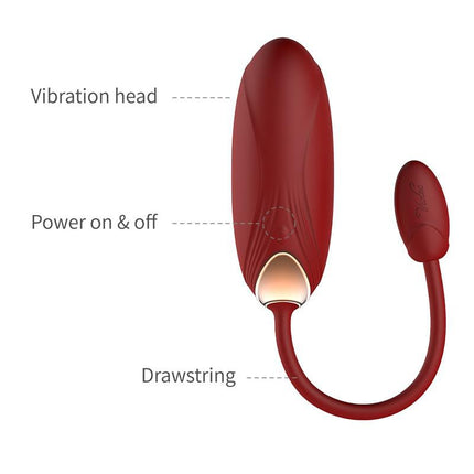 Viotec Oliver Pro - Vibrator - Draagbare Vibrator met Appbediening - Goud en Wijnrood - Om Te Dragen in je Slip-Erotiekvoordeel.nl