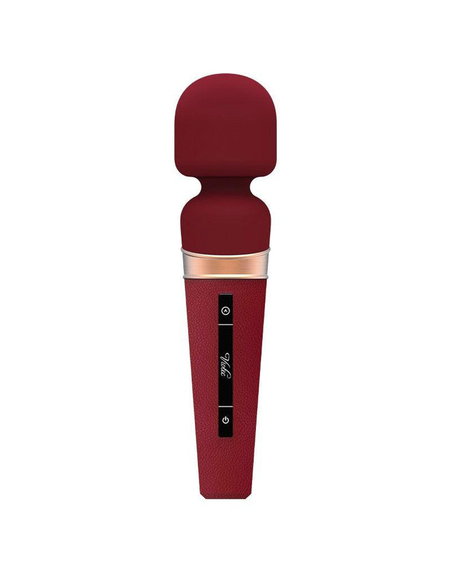 Viotec Titan - Vibrator - Staaf Vibrator - Wand Vibrator - Massager - Goud en Wijnrood - Luxueus Zacht Siliconen-Erotiekvoordeel.nl