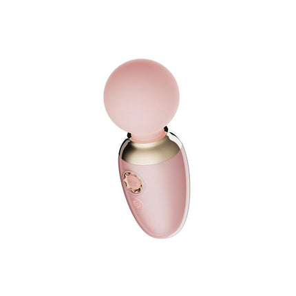 ZALO Ava - Verwarming Mini Wandvibrator met appbediening - Lichtroze-Erotiekvoordeel.nl