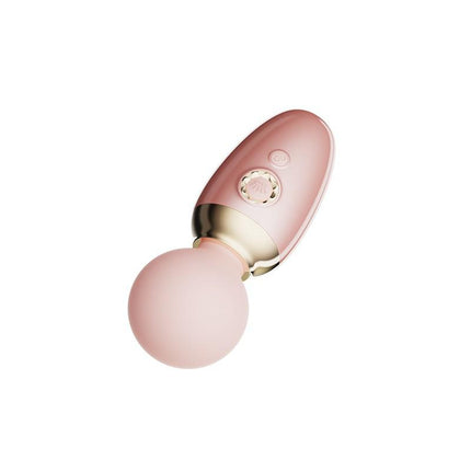 ZALO Ava - Verwarming Mini Wandvibrator met appbediening - Lichtroze-Erotiekvoordeel.nl