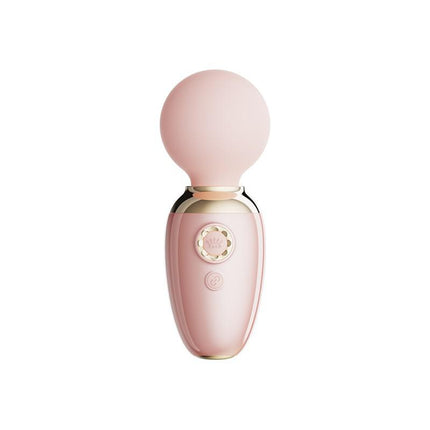 ZALO Ava - Verwarming Mini Wandvibrator met appbediening - Lichtroze-Erotiekvoordeel.nl