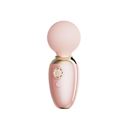 ZALO Ava - Verwarming Mini Wandvibrator met appbediening - Lichtroze-Erotiekvoordeel.nl