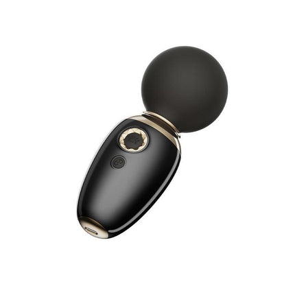 ZALO Ava - Verwarming Mini Wandvibrator met appbediening - Zwart-Erotiekvoordeel.nl
