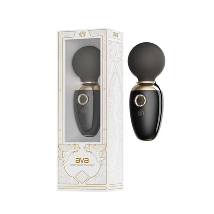 ZALO Ava - Verwarming Mini Wandvibrator met appbediening - Zwart-Erotiekvoordeel.nl