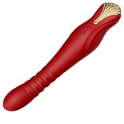 ZALO King Stotende Vibrator met powerthrust technologie - rood - Erotiekvoordeel.nl