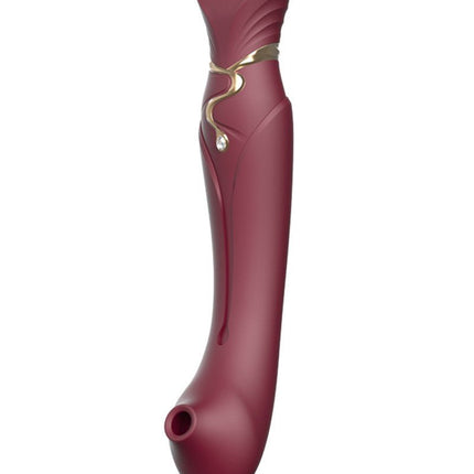 ZALO Queen PulseWave vibrator - wijnrood - Erotiekvoordeel.nl