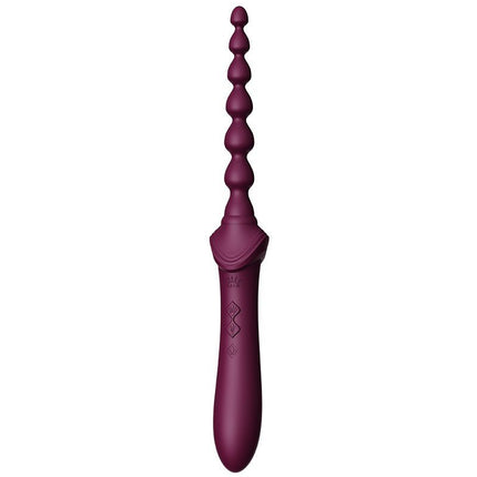 ZALO Verwarmde Pinpoint Clitoris Vibrator Bess 2 met extra opzetstukken - paars-Erotiekvoordeel.nl