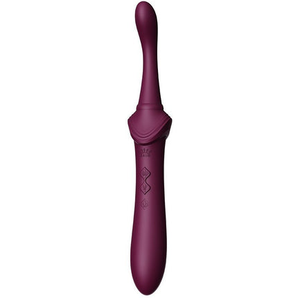 ZALO Verwarmde Pinpoint Clitoris Vibrator Bess 2 met extra opzetstukken - paars-Erotiekvoordeel.nl
