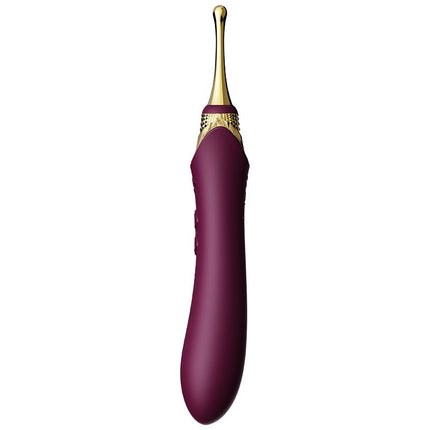 ZALO Verwarmde Pinpoint Clitoris Vibrator Bess 2 met extra opzetstukken - paars-Erotiekvoordeel.nl